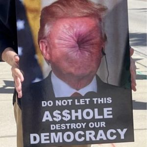 Controversial Leader Wooden Caricature Sculpture – Satirical Home Decor & Protest-Ready Political Satire
